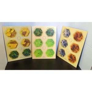 Settlers of Catan Replacement Pieces Set of 18 Hexes Tiles NEW UNPUNCHED